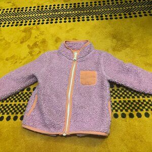 Sherpa Fleece Girls' Jacket - 18 Months